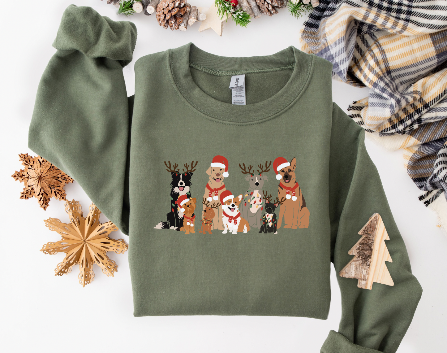 Christmas is going to the dogs sweatshirt