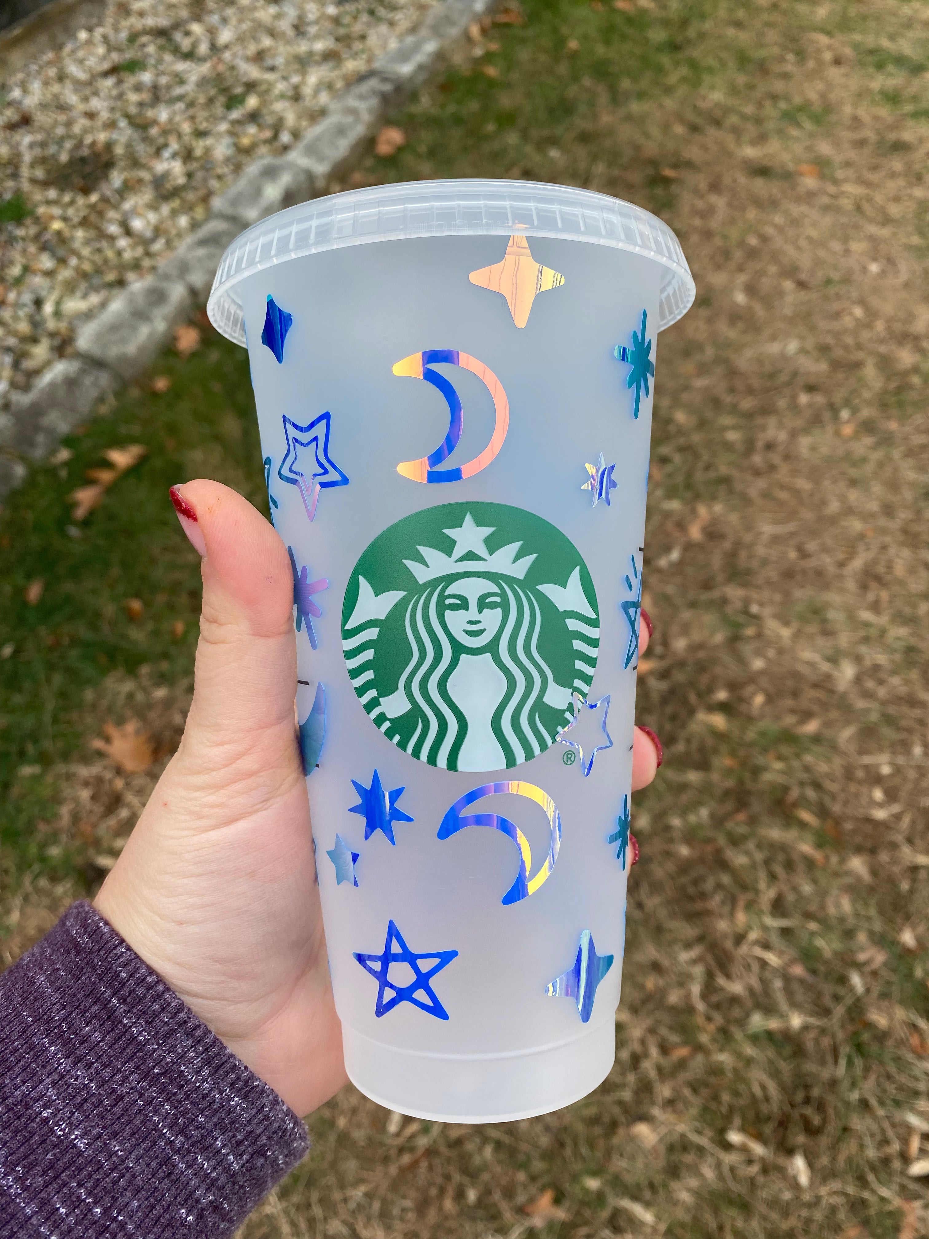 Cold Starbucks Mermaid Cup 24oz. (Holo Blue)