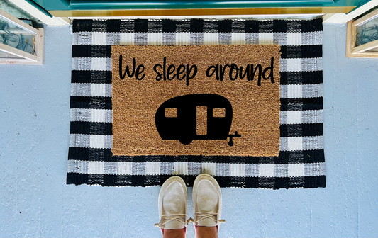 We sleep around Doormat