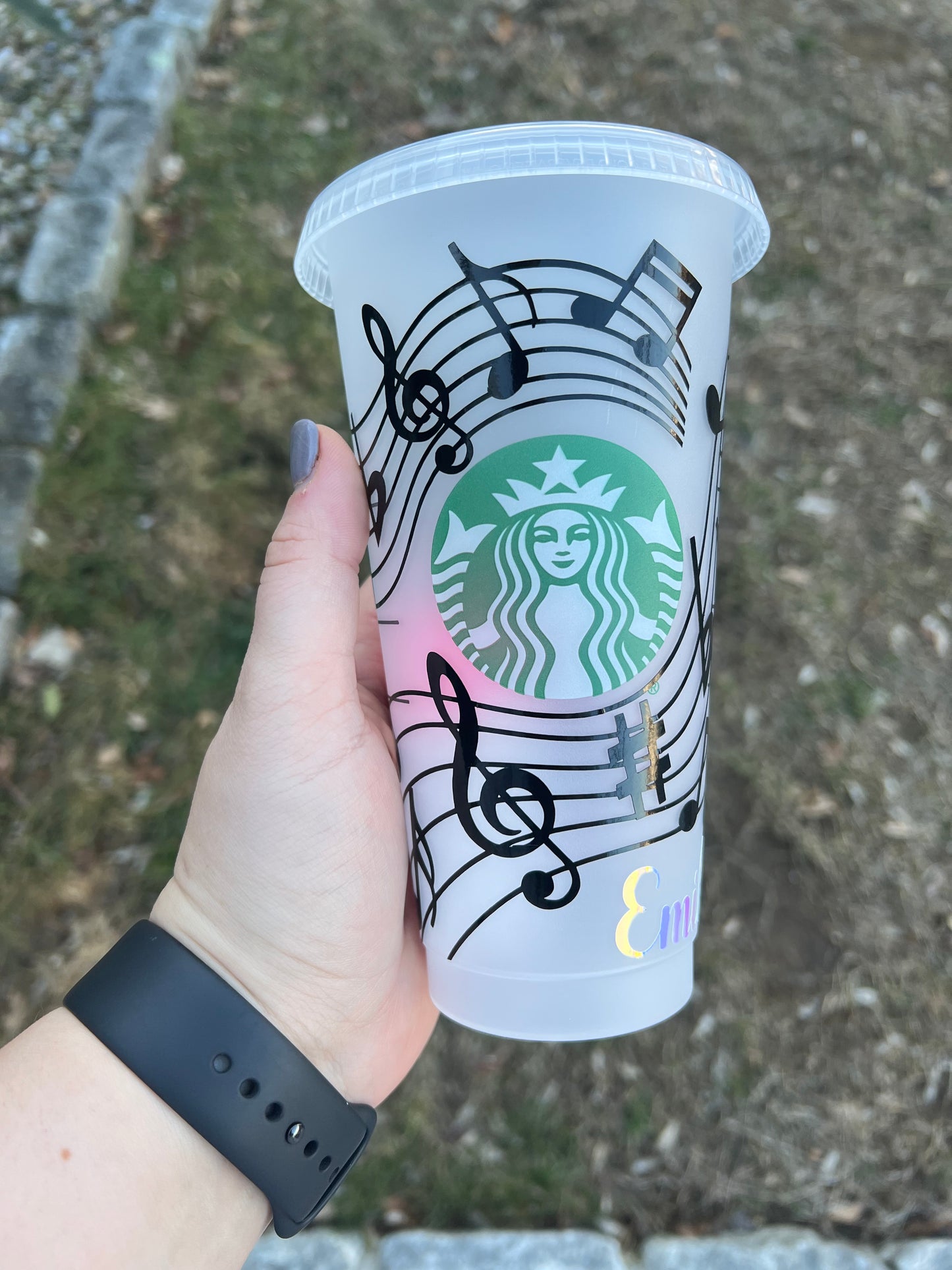 Music Note Reusable Starbucks Cup – Nightshiftcraftingco