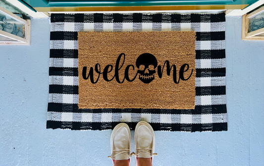 Skull Welcome Doormat