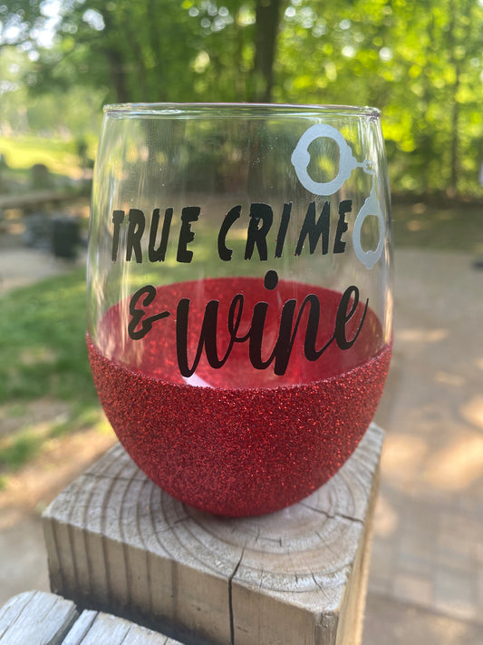 True Crime and Wine Glass